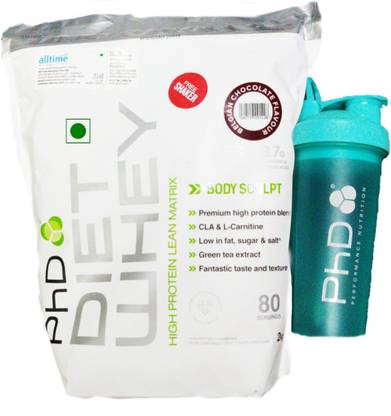 phd DIET WHEY (2KG) High protein lean matrix With shipper Whey Protein