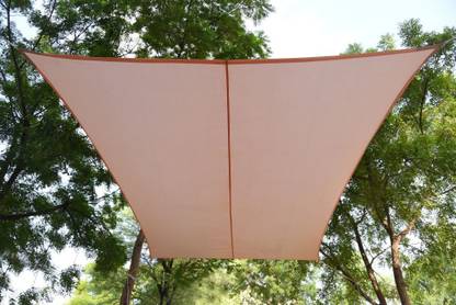 Duronet Shade Sail Waterproof Sun AwningRain Curtain with Ss Hook and Rope (12x16 Feet) Tent - For CarParking, DriveWays, Gardens, ChildrenPlayAreas, Verendas