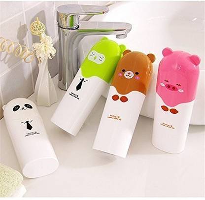 S R CREATION Anti Bacterial Toothbrush Container Tooth Brush Holder Travel Toothbrush Toothpaste Case Holder Portable Toothbrush Storage Plastic Toothbrush Holder Toothbrush Case