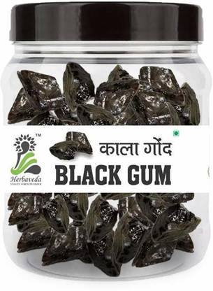 Herbaveda Black Gum (100g) | Gond Siyah | Pure jadibooti | For Joint Pain | Lab Certified Dried Gum