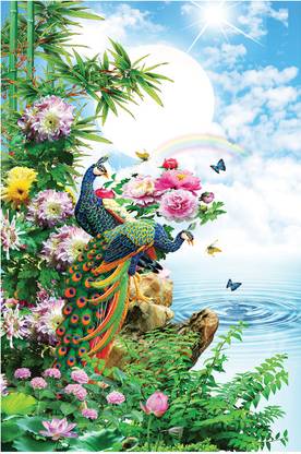 BPDESIGNSOLUTION Nature Multicolor Wallpaper
