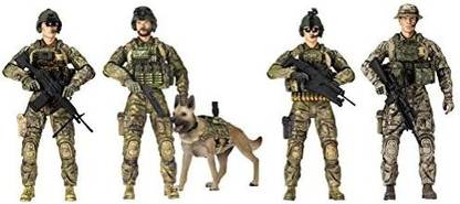 Yunona Elite Force Army Ranger Action Figures “ 5 Pack Military Toy Soldiers Playset Realistic Gear And Accessories Â€“Da
