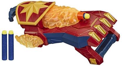 MARVEL Power Moves Avengers Captain Photon Blast Gauntlet Dart-Launching Toy, Kids Roleplay