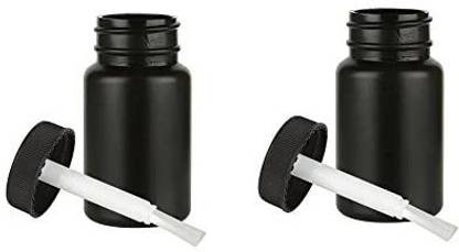 ShopUniverse 2 Empty Plastic Bottles Brush Applicator Cap Arts Craft Paint Jar Container 2Oz