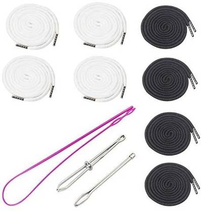 Luckkyme 8 Pack Replacement Drawstrings Drawcords for Pants Sweatpants Hoodies Scrubs Jackets Shorts, with 3 Pieces Drawstring Th