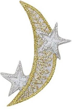 Wholesale Applique Moon and Stars Iron on Patch