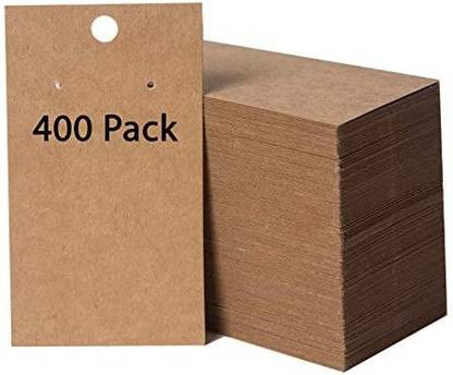 Bargain Paradise 400 Pack Earring Cards-Earring Card Holder-Custom Earring Cards For Earring Display-Hanging Earrings-Bulk Earrin
