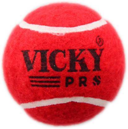 VICKY Pro Red Cricket Tennis Ball