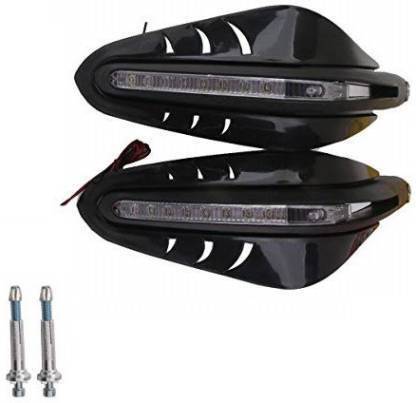 X-speed Motorcycle Hand Guard with LED Light Universal Bike Handle Protector Shield Handlebar Protection Gear (Black) Handlebar Hand Guard