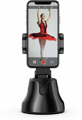 Techsure Apai Genie 360 Rotation auto face Tracking Smart Shooting Camera Holder Mount,unmanned Smart Object Tracking Camera Phone Holder 2 Axis Gimbal for Mobile, Camera