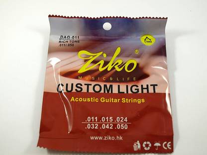 Ziko Acoustic DAG-011 Extra Light Special Acoustic Guitar Strings (Gold) Guitar String