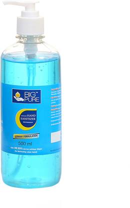 BIG Pure Instant  500 ml German Formulation Hand Sanitizer Pump Dispenser
