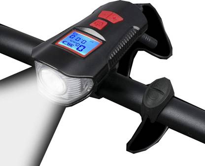 LISTA 3 in 1 Bike Headlight and Taillight Sets with LCD Display LED Spot Light