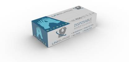 UNISURGE Nitrile Blue (Small) Nitrile Examination Gloves