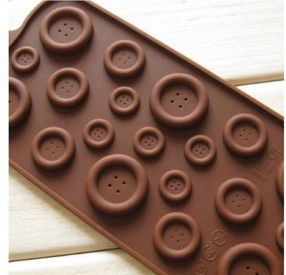 VAAMnational Silicon Chocolate Mold, chocolate mould button shape all small and big size button Silicone Chocolate Mould 19