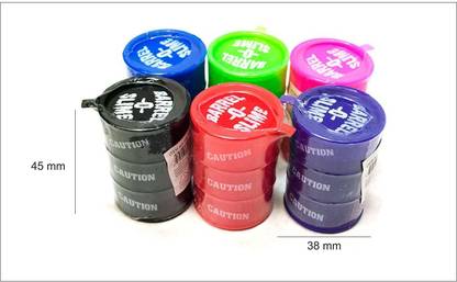 Supreme Quality Shopee Barrel Slime for Kids - Set of 6 (Multicolour) Multicolor Putty Toy