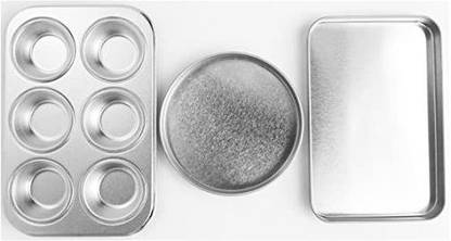 Quadrapoint Easy Bake Oven Cake Pan Set Includes Cupcake Pan Rectangular Pan and Round Pan