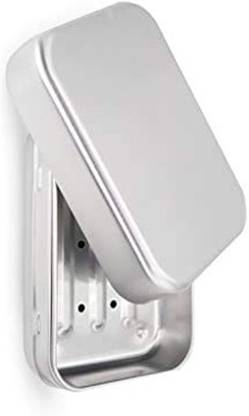 PMW Steel Soap Box - Metal Soap Tin - Rectangle Shape - 2 Metal Soap Boxes