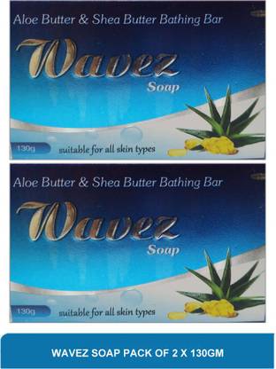 Wavez soap - Aloe butter & shea butter bathing bar(pack of 2)130g