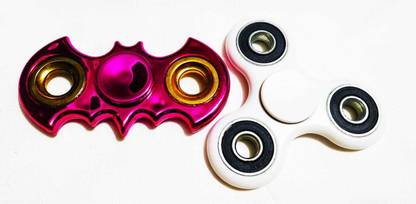 KRISHNAVI Batman Fidget Spinner Pink with Fidget Spinner White Ultra Speed Combo