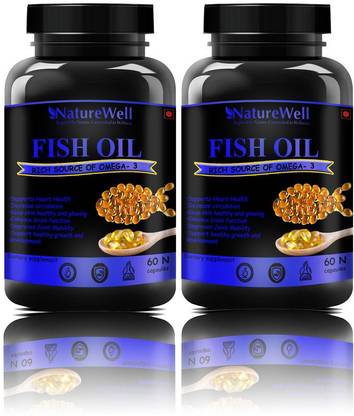 Naturewell Fish Oil (Triple Strength) With 1000Mg Omega 3 Blue(120 capsules)