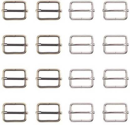ShopUniverse Slide Buckle 1 inch, 20pcs Metal Slide Buckle Triglides Slides Webbing Belt Buckles Handbag Bag Strap Adjuster for Faste
