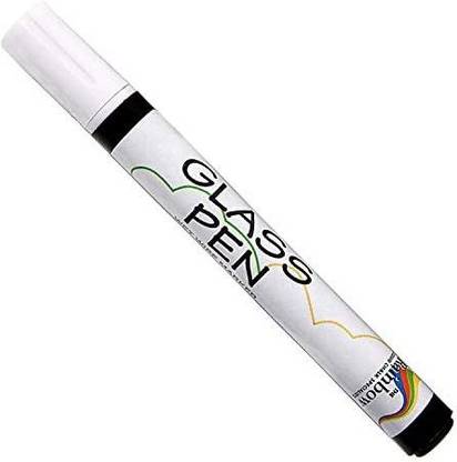 Rainbow Chalk Markers Glass Pen Markers - Write on Windows, Mirrors, Signs, Storefronts. Non-Toxic, Remove with Damp Cloth