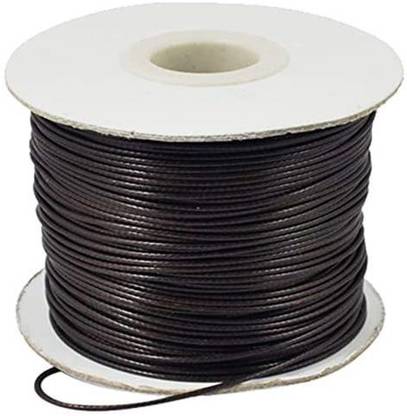 ShopUniverse 88 Yards 1mm Waxed Polyester Cord Korean Waxed Cord Thread Beading String Bead Cord for Jewellery Bracelets Craft Making