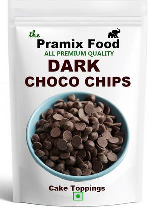 Pramix Dark Chocolate Chips/ Choco Chipps 250 gm Choco Chips Solid