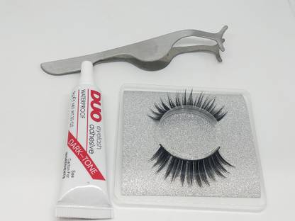 NR 3-D eyelashes + stainless steel clipper + glue