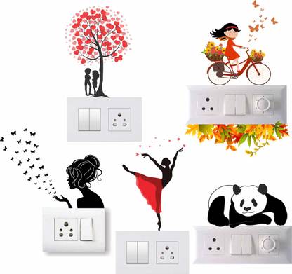 Decals Stock 27 cm Artistic Design Switchboard Sticker Panel Sticker Self Adhesive Sticker