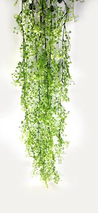 unique flowers Artificial Bell Wall Hanging with Iron Stand for Decoration and Official Purpose Green, White Wild Flower Artificial Flower