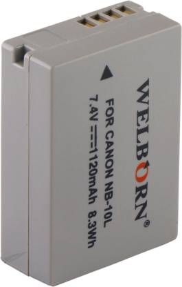 WELBORN NB-10L Rechargeable  Pack compatible with Canon Digital IXUS | Power Shot SX40HS ,SX50HS,SX60HS | Canon Camera  Battery