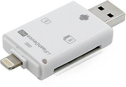 VibeX ® 3 in 1 iFlash Drive USB Micro SD SDHC TF Card Reader for iPhone 8/8 Plus/7 /7 plus /iPhone 6/ 6 Plus/iPhone 6s /6s Plus /iPhone 5 /5s / ipad / MAC High Speed™-Type-049 USB Flash Drive