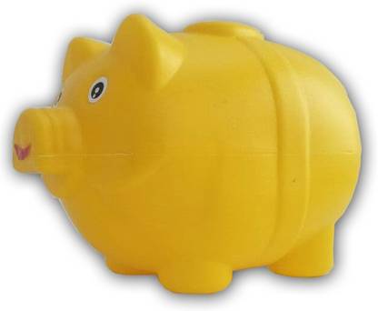 Klowagetoy piggy bank money saving box Coin Bank (Yellow) Coin Bank- (Yellow) Coin Bank