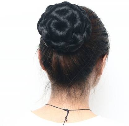 NANDITA South Indian hair bun hair extension easy to wear with flowers for wedding Hair Extension