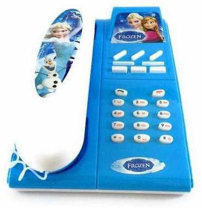 shri sai traders Kid's Frozen Landline Battery Operated Phone Toy