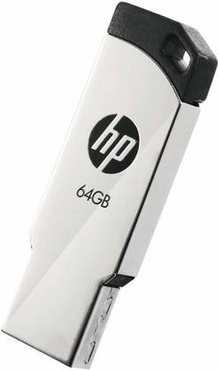 HP V236w 64 Pen Drive Compatible with Desktop Computer, Television, Laptop USB 2.0 Metal Case