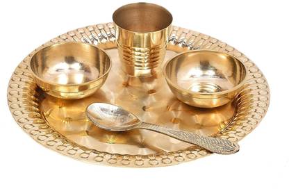 Klassic PUJA | BHOG THALI SET OF 5 ITEM Brass