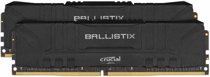 Ballistix CL15 3000 MHz Desktop Gaming Memory Kit DDR4 16 GB (Dual Channel) PC DRAM (BL2K16G30C15U4B)