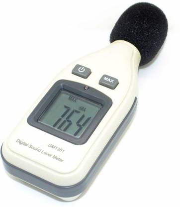 SHREEHARI Digital Sound Level Meter with Battery.30-130 DB Meter.Pocket Type (White) Sound Meter