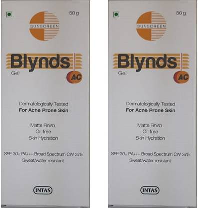 Blynds Sunscreen - SPF 50 PA+++ AC Sunscreen Gel