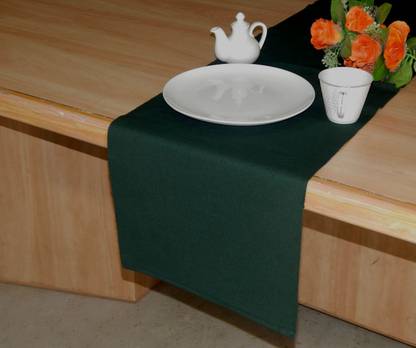 Home Colors.in Dark Green 132 cm Table Runner