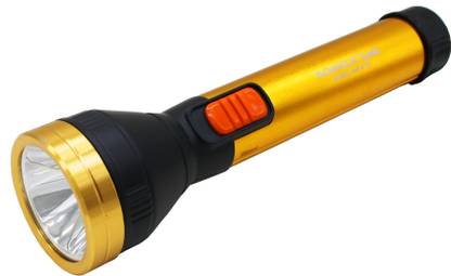 KENNEDE Gold 20W LED Rechargeable Latest Version Torch Light With Long Time Backup Battery Torch