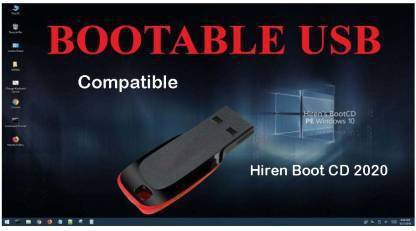 COMPATIBLE Hiren's Boot Pendrive Latest 2020 Edition Windows PC Repair Virus Removal Clone Recovery Password Reset