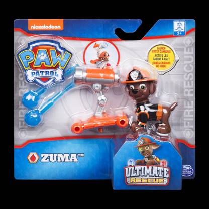 PAW PATROL Ultimate Rescue Water Cannon Zuma Hero Pup Figure Series