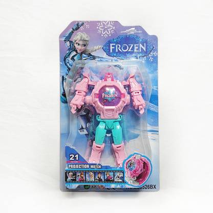 QWICK CLICK Frozen Theme Transformer Unique & Attractive Inspired Robot Cum Watch With Projector