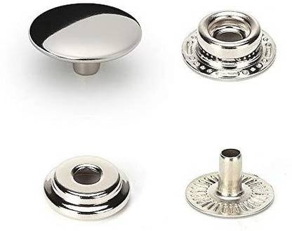 CY BAG 10L0L 80Pcs Snap Fasteners Set Marine Grade Copper Buttons Snap Stud Cap Socket Set, 12.5 mm in Diameter