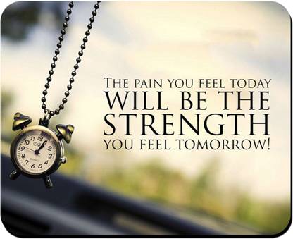 nik city store Be the Strangth mouse pad | mouse pad for boy or girls | printed mouse pad Non Slip Base Mousepad