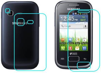 C-TEL Front and Back Screen Guard for SAMSUNG GALAXY Y DUOS LITE